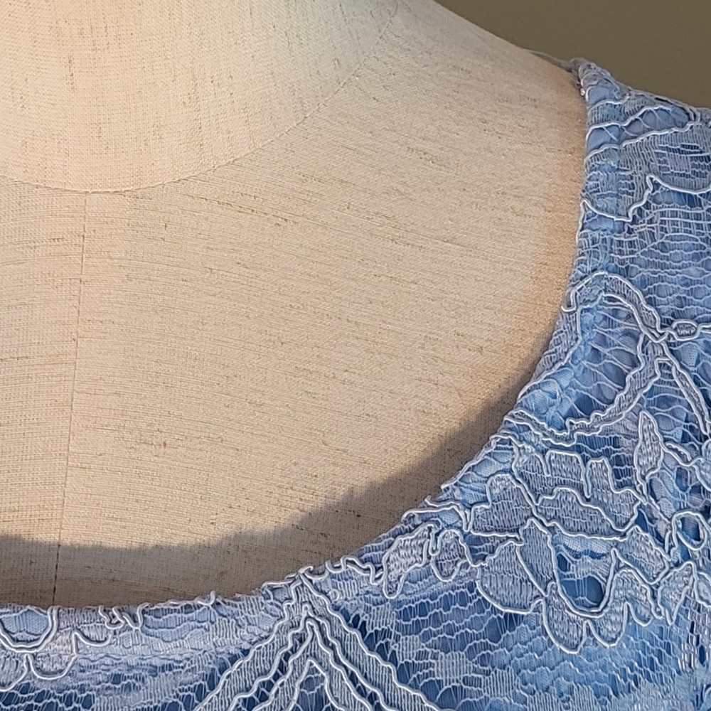 Light Blue Lace Dress - Picture 8 of 10